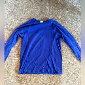 Royal blue sparkly Athleta Girl long sleeve